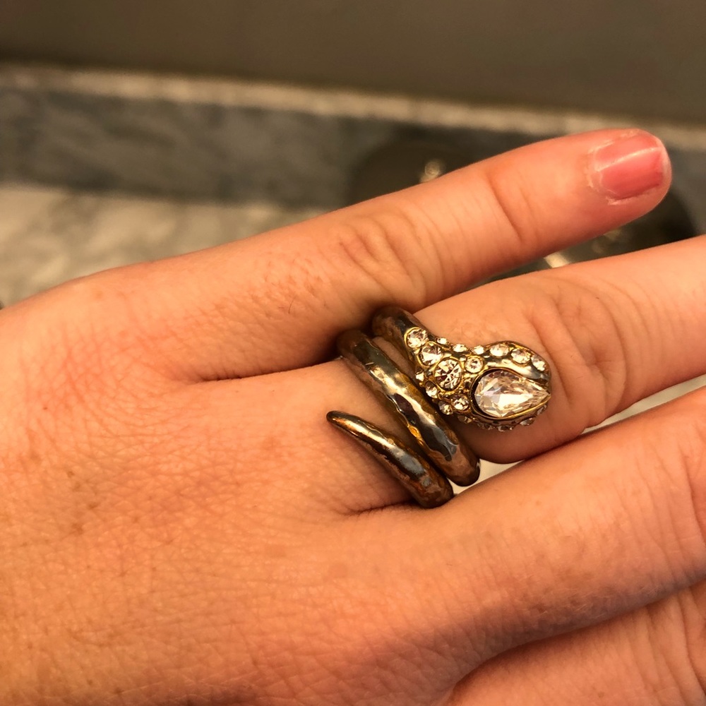 Gold snake ring